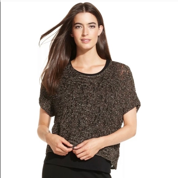 Eileen Fisher Sweaters - Eileen Fisher Bronze Metallic Sparkle Sweater